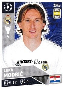 Sticker Luka Modric - UEFA Champions League 2020-2021 n. RMA11 - Topps