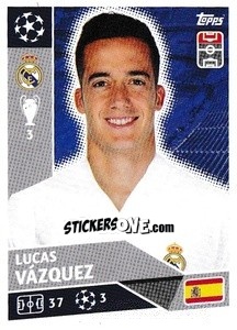 Sticker Lucas Vázquez - UEFA Champions League 2020-2021 n. RMA15 - Topps