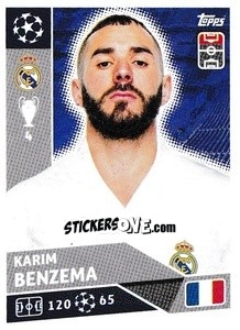 Sticker Karim Benzema - UEFA Champions League 2020-2021 n. RMA17 - Topps