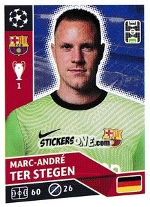 Sticker Marc-André ter Stegen - UEFA Champions League 2020-2021 - Topps