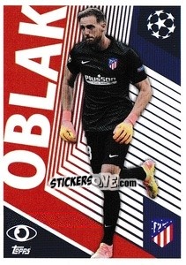 Sticker Jan Oblak (One to Watch) - UEFA Champions League 2020-2021 - Topps