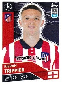 Sticker Kieran Trippier - UEFA Champions League 2020-2021 - Topps