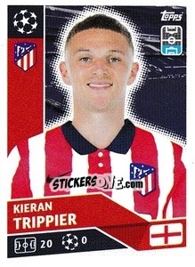 Sticker Kieran Trippier - UEFA Champions League 2020-2021 n. ATM4 - Topps