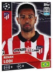 Sticker Renan Lodi - UEFA Champions League 2020-2021 n. ATM7 - Topps