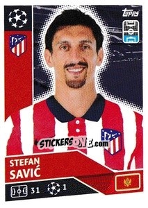 Sticker Stefan Savic - UEFA Champions League 2020-2021 n. ATM8 - Topps