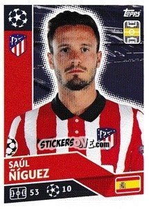 Sticker Saúl Ñíguez - UEFA Champions League 2020-2021 n. ATM12 - Topps