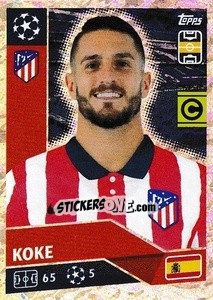 Sticker Koke - UEFA Champions League 2020-2021 n. ATM13 - Topps