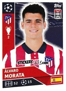 Sticker Álvaro Morata - UEFA Champions League 2020-2021 n. ATM17 - Topps
