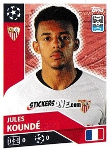 Figurina Jules Koundé - UEFA Champions League 2020-2021 - Topps