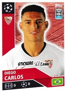 Sticker Diego Carlos - UEFA Champions League 2020-2021 n. SEV5 - Topps