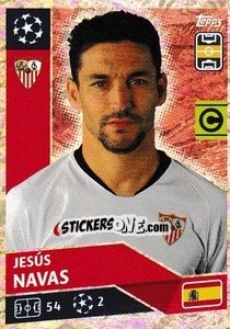 Sticker Jesus Navas (Captain) - UEFA Champions League 2020-2021 n. SEV10 - Topps