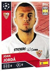 Sticker Joan Jordá - UEFA Champions League 2020-2021 n. SEV11 - Topps