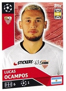 Cromo Lucas Ocampos - UEFA Champions League 2020-2021 n. SEV12 - Topps