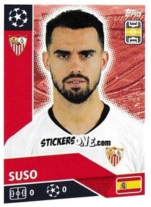 Sticker Suso - UEFA Champions League 2020-2021 n. SEV15 - Topps