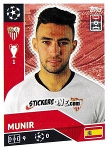 Sticker Munir - UEFA Champions League 2020-2021 n. SEV17 - Topps