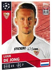 Sticker Luuk de Jong - UEFA Champions League 2020-2021 n. SEV18 - Topps