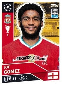Sticker Joe Gomez - UEFA Champions League 2020-2021 n. LIV5 - Topps