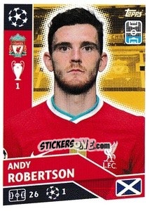 Sticker Andrew Robertson - UEFA Champions League 2020-2021 n. LIV7 - Topps
