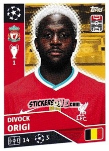 Sticker Divock Origi - UEFA Champions League 2020-2021 n. LIV15 - Topps