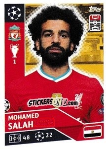 Sticker Mohamed Salah - UEFA Champions League 2020-2021 n. LIV16 - Topps