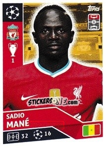 Sticker Sadio Mané - UEFA Champions League 2020-2021 n. LIV17 - Topps