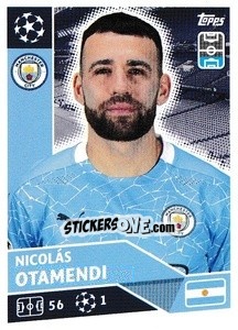 Sticker Nicolás Otamendi - UEFA Champions League 2020-2021 - Topps