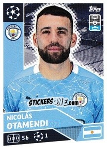 Sticker Nicolás Otamendi - UEFA Champions League 2020-2021 n. MCI5 - Topps