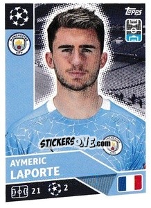 Sticker Aymeric Laporte - UEFA Champions League 2020-2021 - Topps