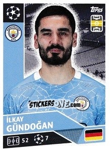 Sticker Ilkay Gündoğan - UEFA Champions League 2020-2021 n. MCI10 - Topps
