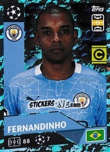 Sticker Fernandinho (Captain) - UEFA Champions League 2020-2021 n. MCI11 - Topps