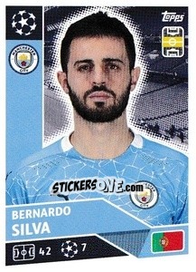 Sticker Bernardo Silva - UEFA Champions League 2020-2021 n. MCI15 - Topps