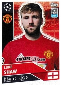 Sticker Luke Shaw - UEFA Champions League 2020-2021 - Topps