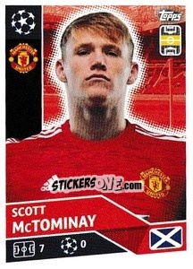 Sticker Scott McTominay - UEFA Champions League 2020-2021 n. MUN9 - Topps
