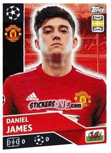 Sticker Daniel James - UEFA Champions League 2020-2021 n. MUN13 - Topps