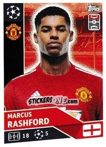 Sticker Marcus Rashford - UEFA Champions League 2020-2021 n. MUN16 - Topps