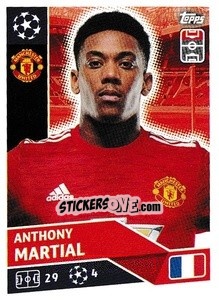 Sticker Anthony Martial - UEFA Champions League 2020-2021 n. MUN17 - Topps