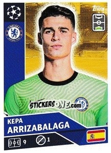Sticker Kepa Arrizabalaga - UEFA Champions League 2020-2021 n. CHE3 - Topps