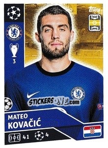Sticker Mateo Kovacic - UEFA Champions League 2020-2021 n. CHE14 - Topps