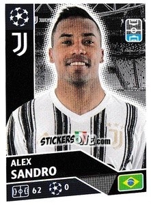 Sticker Alex Sandro - UEFA Champions League 2020-2021 n. JUV6 - Topps