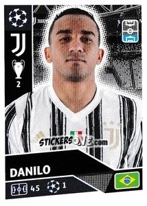 Sticker Danilo - UEFA Champions League 2020-2021 n. JUV8 - Topps