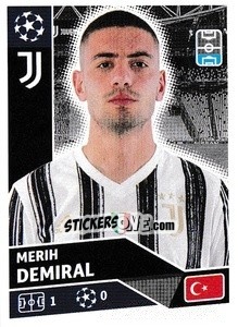 Sticker Merih Demiral - UEFA Champions League 2020-2021 n. JUV9 - Topps