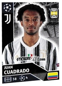 Sticker Juan Cuadrado - UEFA Champions League 2020-2021 n. JUV10 - Topps