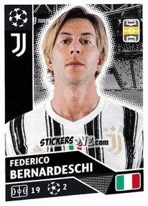 Sticker Federico Bernardeschi - UEFA Champions League 2020-2021 n. JUV13 - Topps