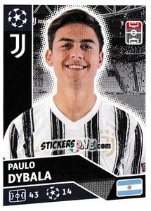 Sticker Paulo Dybala - UEFA Champions League 2020-2021 n. JUV17 - Topps