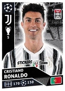 Sticker Cristiano Ronaldo - UEFA Champions League 2020-2021 n. JUV18 - Topps
