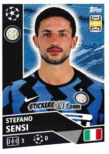 Sticker Stefano Sensi - UEFA Champions League 2020-2021 n. INT9 - Topps