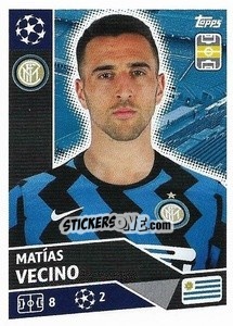 Sticker Matías Vecino - UEFA Champions League 2020-2021 n. INT11 - Topps