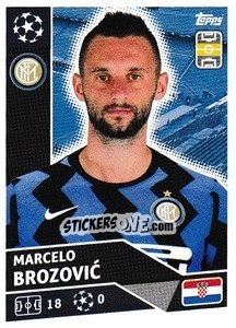 Sticker Marcelo Brozovic - UEFA Champions League 2020-2021 n. INT12 - Topps