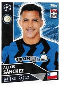 Sticker Alexis Sánchez - UEFA Champions League 2020-2021 n. INT16 - Topps