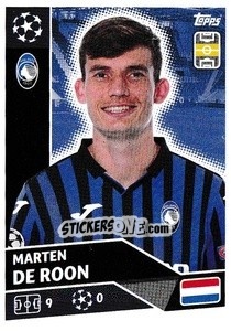 Sticker Marten De Roon - UEFA Champions League 2020-2021 n. ATA11 - Topps